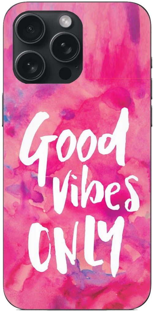 PINK GOOD VIBES Case Θήκη για iPhone 15 Pro Max