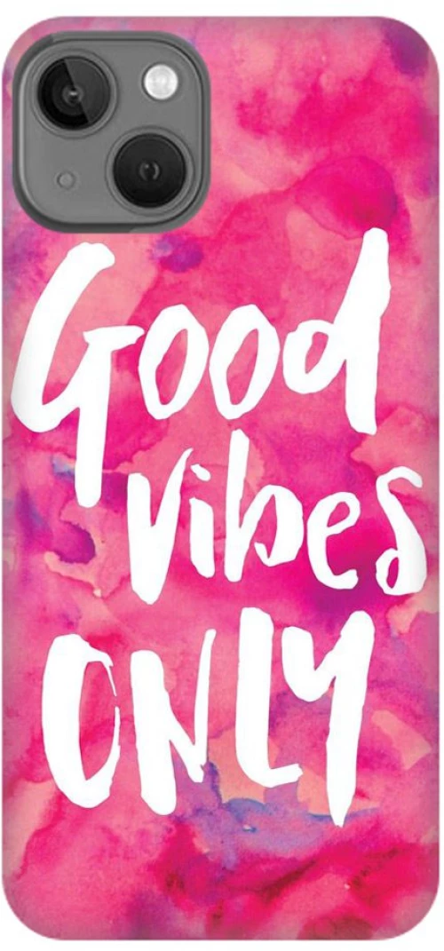PINK GOOD VIBES Silicone Case Θήκη για Iphone 14
