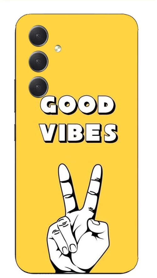 YELLOW GOOD VIBES Silicone Case θήκη για Samsung Galaxy A14 5g