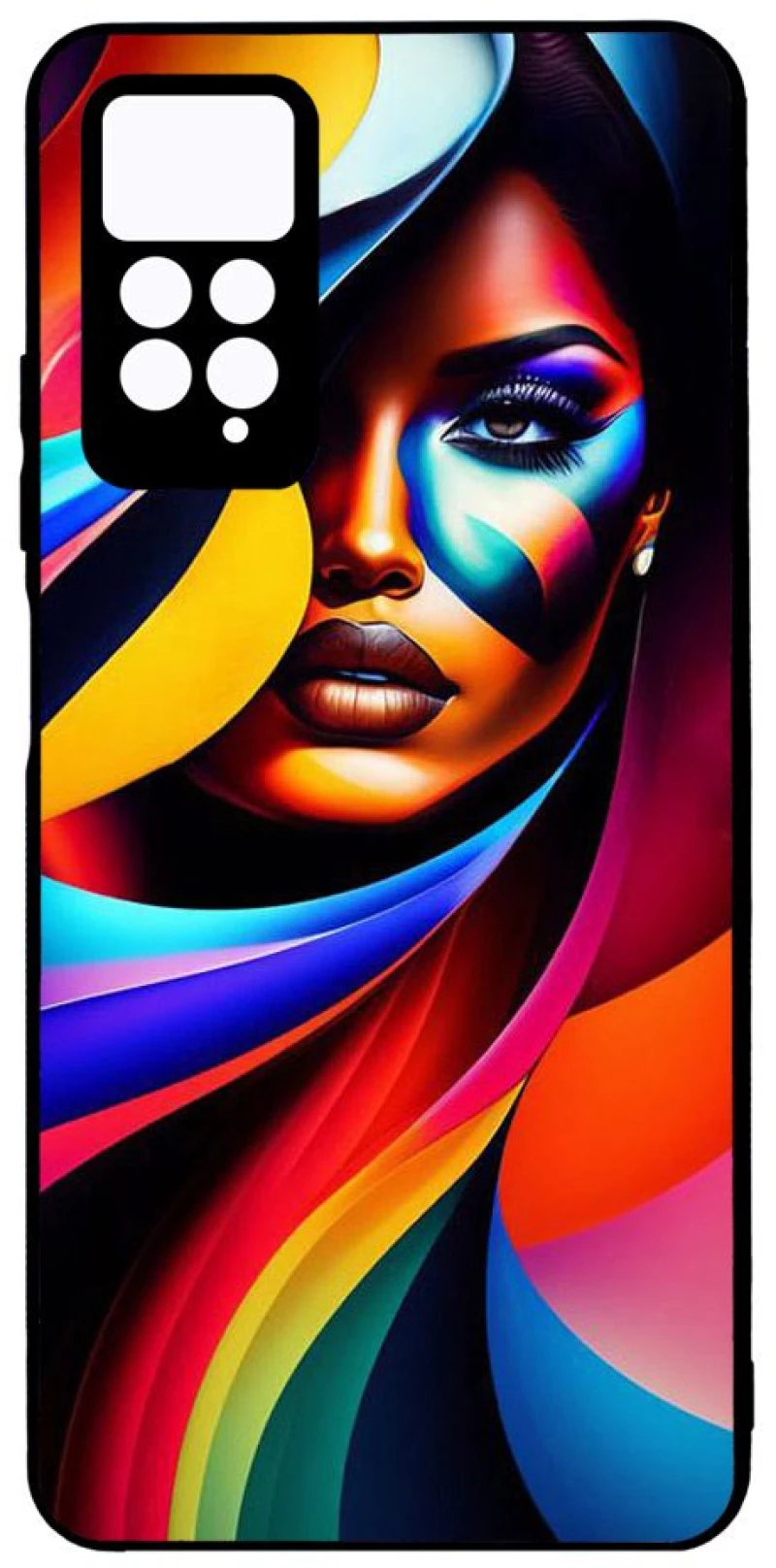 COLORFUL WOMAN Premium Protective Hard Case black Θήκη για Xiaomi Redmi Note 11 4G