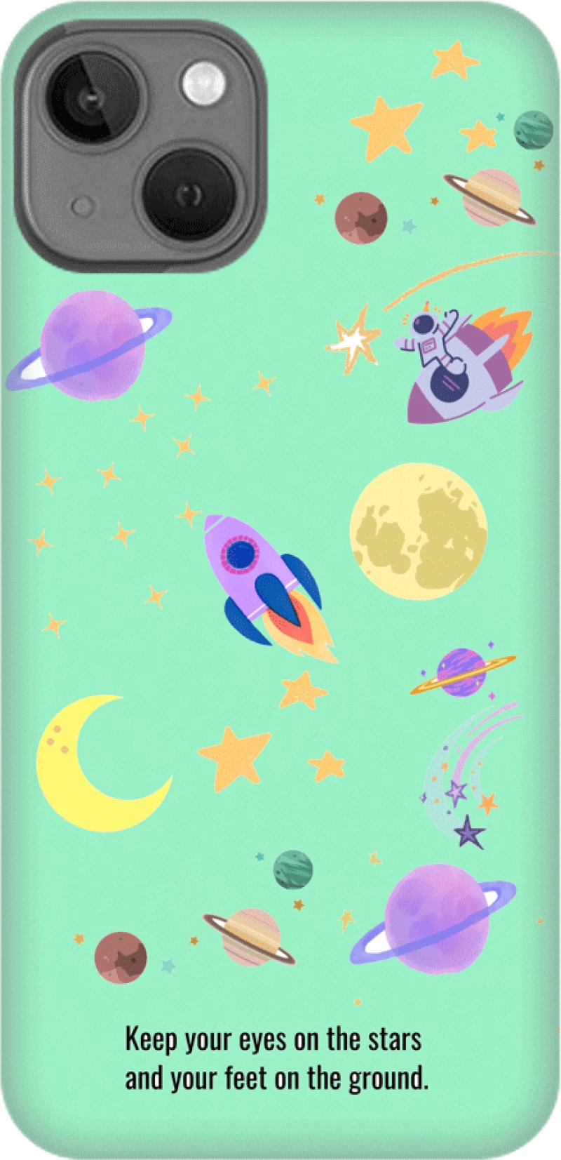PLANETS Silicone Case Θήκη για iPhone 14 plus