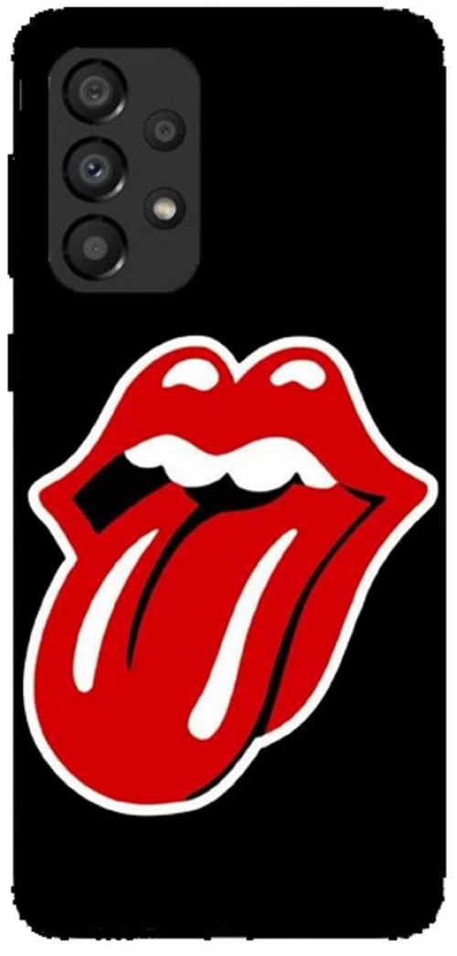 Rolling Stones Silicone Case θήκη για Samsung Galaxy A53 5g red