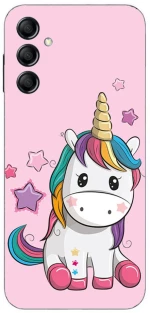 Baby Unicorn Silicone Case θήκη για Samsung Galaxy A34 5g pink