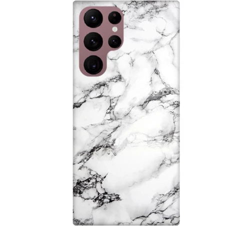 Marble Silicone case θήκη για Samsung Galaxy S23 Ultra white