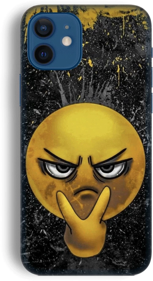 i see you emoji Silicone case Θήκη για Iphone 12 yellow