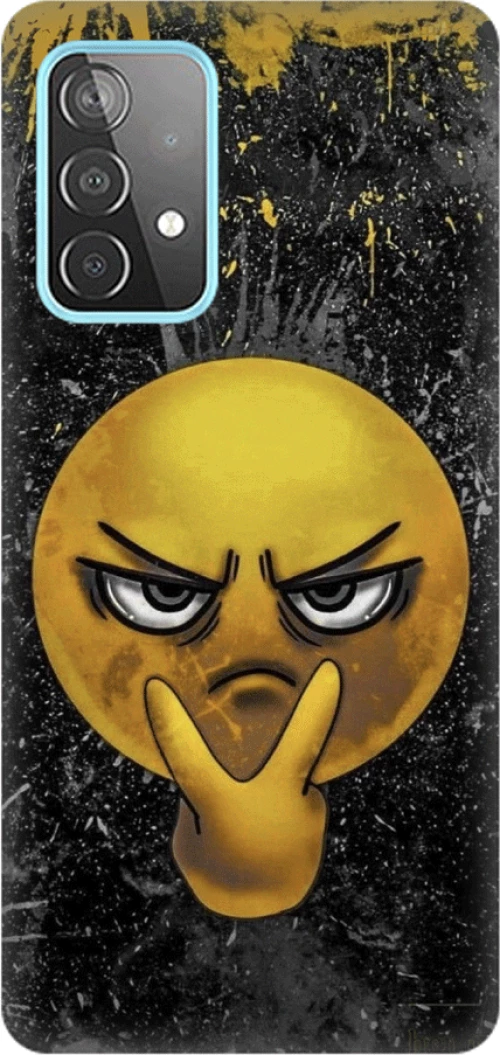 i see you emoji Silicone case Θήκη για Samsung Galaxy A32 4G yellow