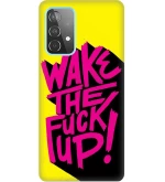wake up Silicone case Θήκη για Samsung Galaxy A53 5G yellow