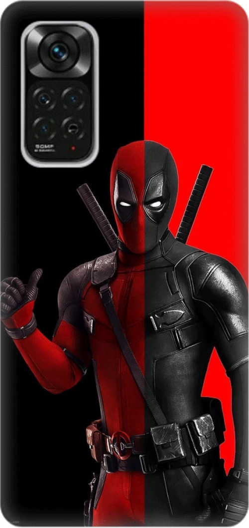wade wilson Silicone case Θήκη για Xiaomi Redmi Note 11 4G red black