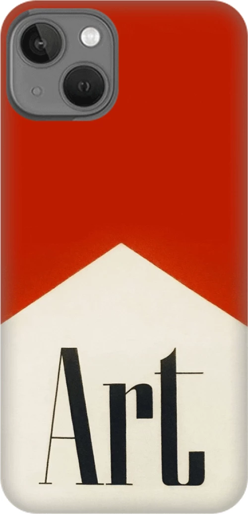 Art Silicone case Θήκη για iPhone 13 red