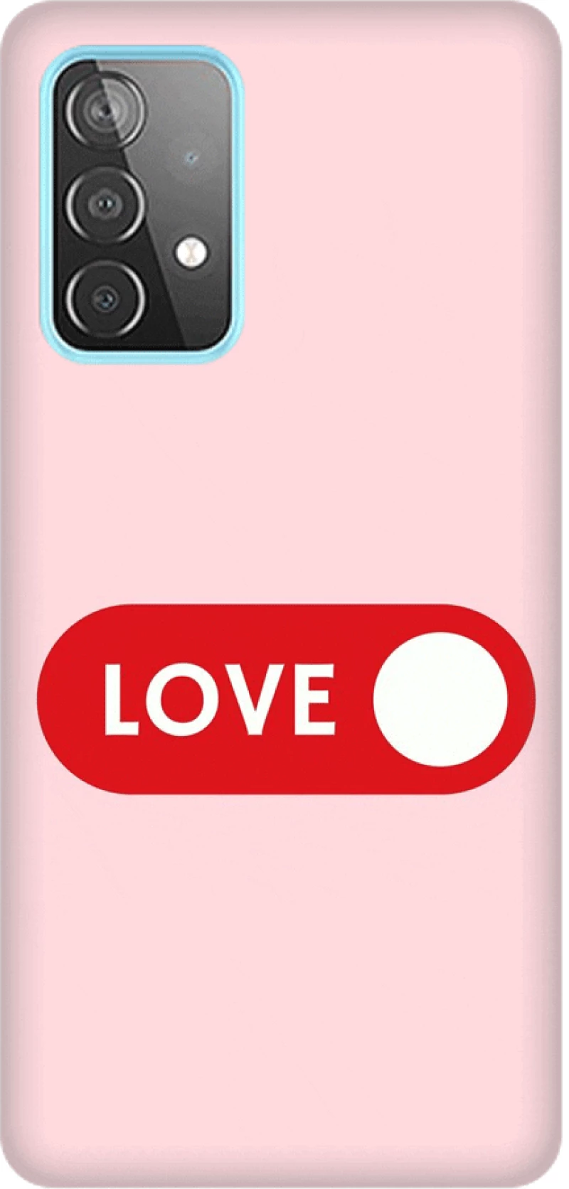love Silicone case Θήκη για Samsung Galaxy A53 red