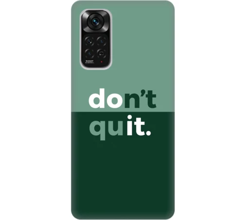 don't quit Silicone case Θήκη για Xiaomi Redmi Note 11/11S 4G green