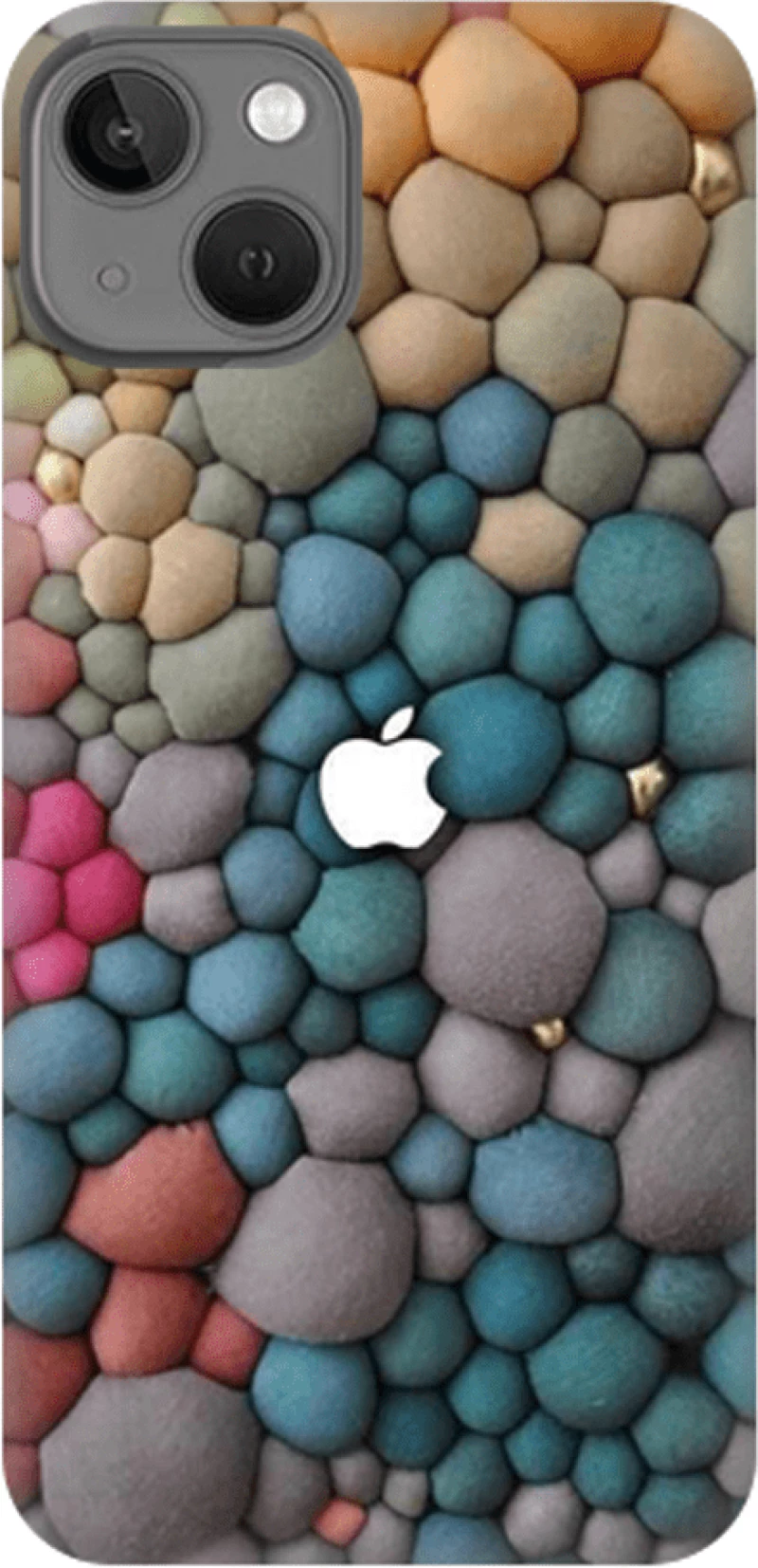 colorful pebbles Silicone case Θήκη για iPhone 13