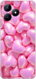 Pink Hearts Θήκη για Realme C53