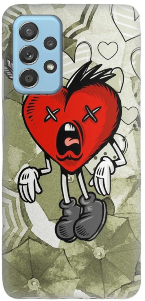 Heart Silicone case Θήκη για Samsung Galaxy A52s / A52 5G / A52 4G red 4TECH