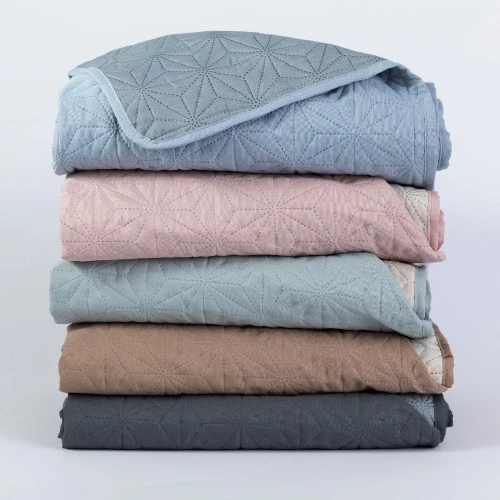 Κουβερλί Μονό (160x240) Stellar Σιελ-Γκρι Borea