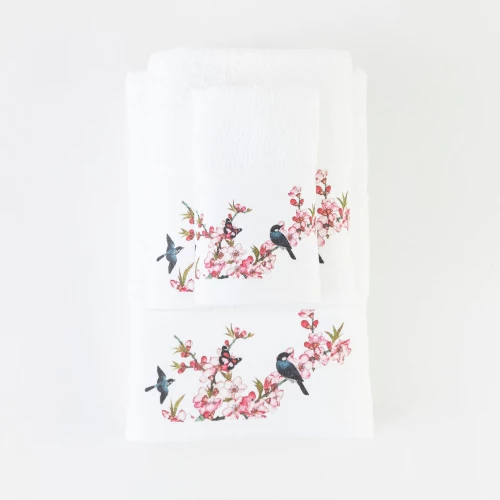 Πετσέτα Προσώπου (50x90) Fuji Λευκό Borea