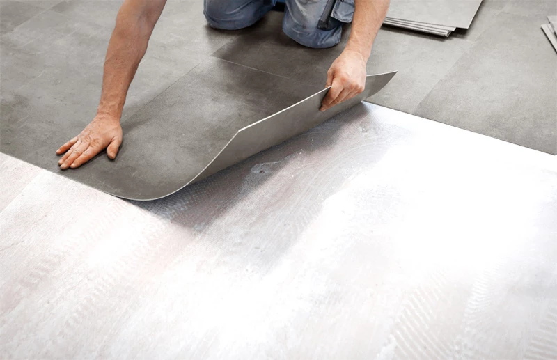 CLASSIC LVT Βινυλικό Πλακάκι 2.5mm CONCRETE GREY 400757 New Plan