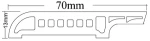ΠΕΡΒΑΖΙ BIΝΥΛΙΚΟ SAND OAK 68756 CLASSIC 70Χ2400mm New Plan