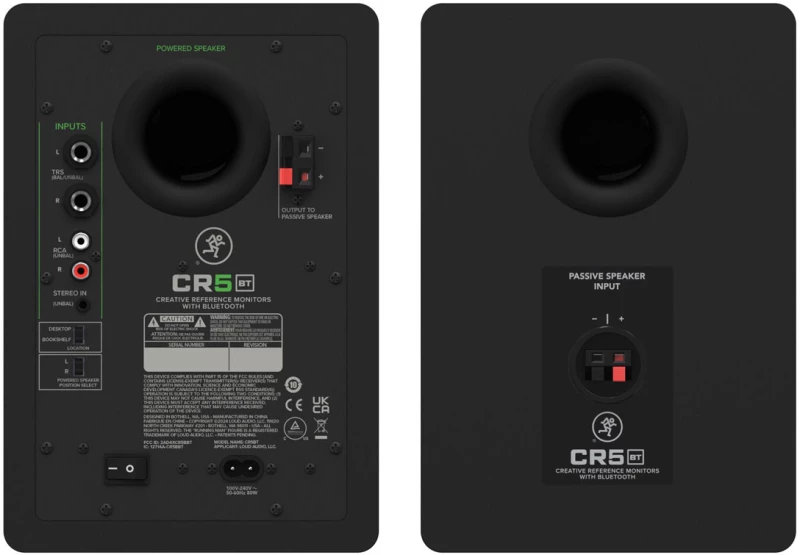 Mackie CR5BT - Ζεύγος αυτοενισχυόμενων monitors 5 ιντσών με Bluetooth
