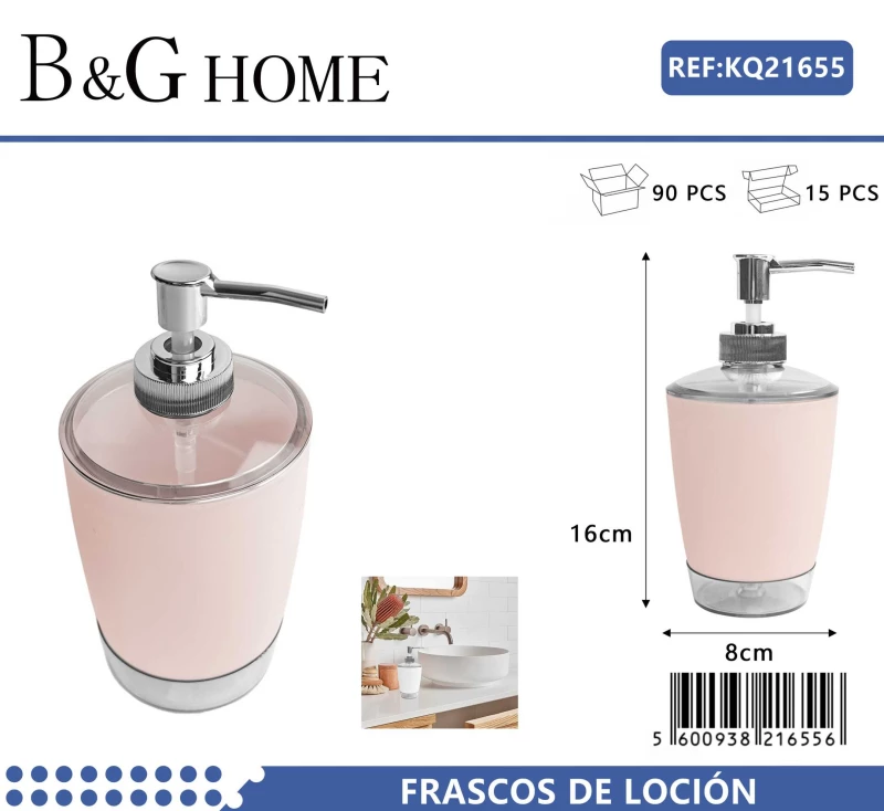 502054 ΘΗΚΗ ΚΡΕΜΟΣΑΠΟΥΝΟΥ DISPENSER ΠΛΑΣΤΙΚΗ - LIGHT PINK - 21655