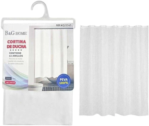 502263 ΚΟΥΡΤΙΝΑ ΜΠΑΝΙΟΥ - WHITE - 1.8X1.8M - 25747