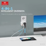 Λευκό Earldom ES-SC18  2xUSB  1xType-C  Ασπρο - 40524
