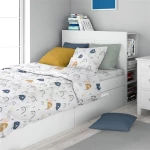 Σεντόνια Εμπριμέ Σετ 2 τεμ kids Rainbow 574 160X240 White-Blue 100% Cotton - -