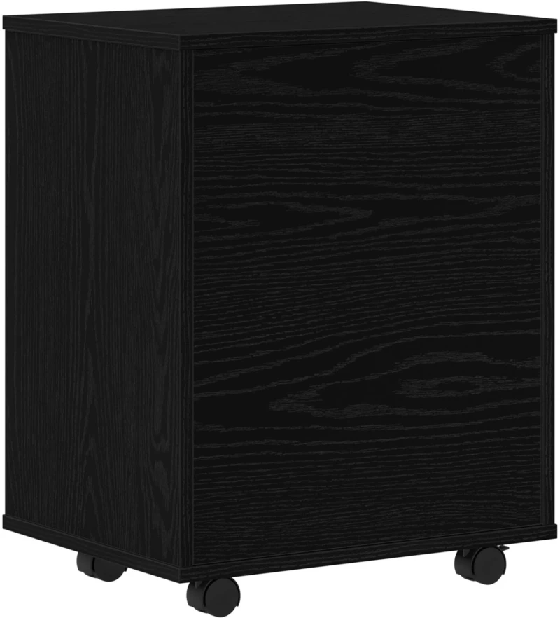 vidaXL Κυλιόμενος Ντουλάπι Μαύρη Δρυς 46x36x59 εκ Επεξεργασμένο Ξύλο