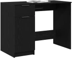 vidaXL Μαύρο Γραφείο Σαρκαστική - 100x50x75 εκ - Κατασκευασμένο από Επεξεργασμένο ξύλο