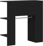 vidaXL Ντουλάπα Χειμώνα Μαύρη Δρυς 97,5x37x99 εκ. Επεξεργασμένο ξύλο
