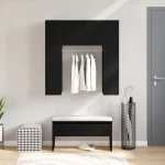 vidaXL Ντουλάπα Χειμώνα Μαύρη Δρυς 97,5x37x99 εκ. Επεξεργασμένο ξύλο