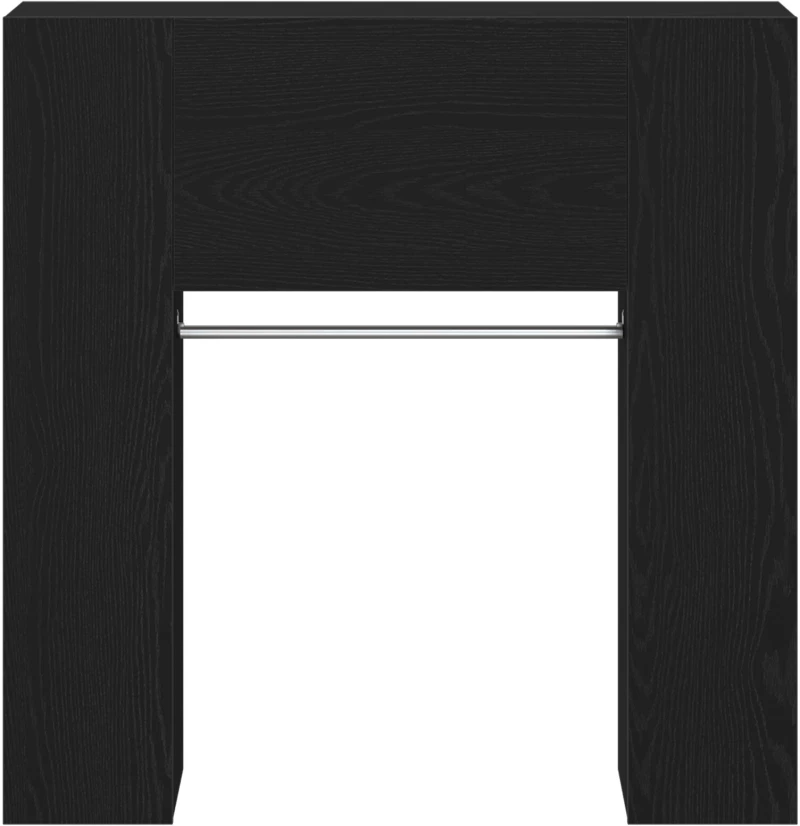 vidaXL Ντουλάπα Χειμώνα Μαύρη Δρυς 97,5x37x99 εκ. Επεξεργασμένο ξύλο