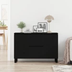 vidaXL Μπουφές Μαύρο Δρυς 104x35x70 εκ Κατασκευασμένο Ξύλο