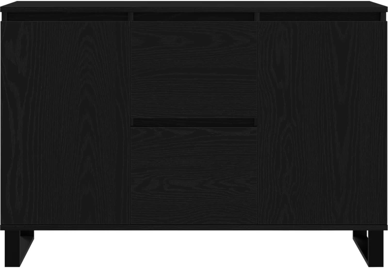 vidaXL Μπουφές Μαύρο Δρυς 104x35x70 εκ Κατασκευασμένο Ξύλο
