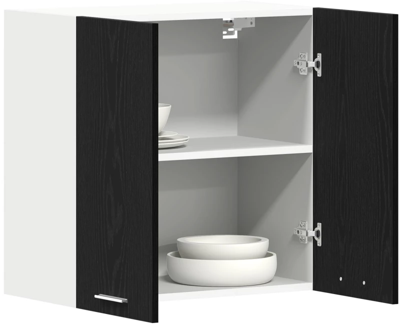 vidaXL Μαύρο Δέντρο Κρεμαστό Ντουλάπι 60x31x60 εκ Φτιαγμένο από Επεξεργασμένο Ξύλο