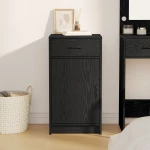 vidaXL Μπουφές Μαύρο Δρυς 40x41x75 εκ Επεξεργασμένο Ξύλο