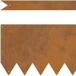 vidaXL Περίφραξη γκαζόν  10 τεμ 100x0.5x30 εκ Φθαρμένο ατσάλι