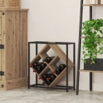 vidaXL Ράφι κρασιών Artisan Oak 51x18x52,5 εκ Επεξεργασμένο ξύλο