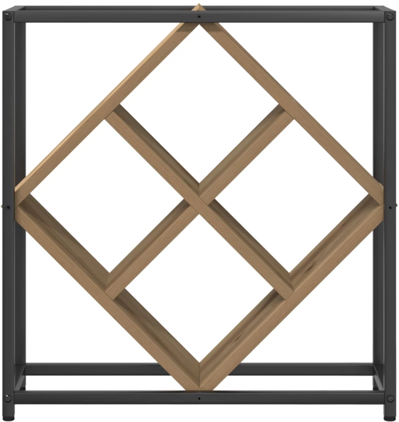 vidaXL Ράφι κρασιών Artisan Oak 51x18x52,5 εκ Επεξεργασμένο ξύλο