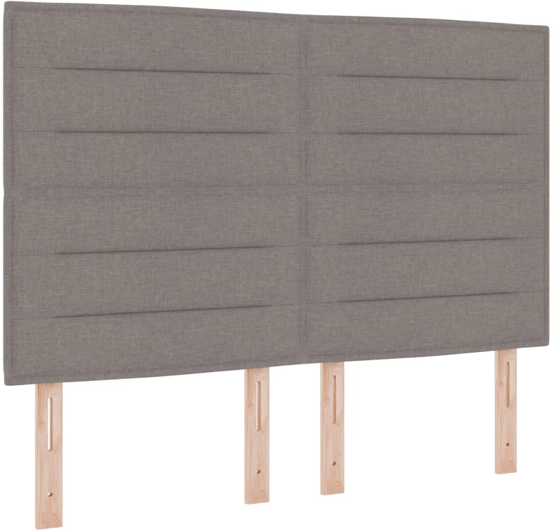 vidaXL Κρεβάτι Box Spring με Στρώμα Ταμπά 140x200 εκ. Ύφασμα