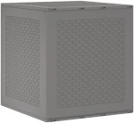 vidaXL Κουτί Αποθήκευσης Κήπου Ανοιχτό Γκρι 55x53x57 cm PP