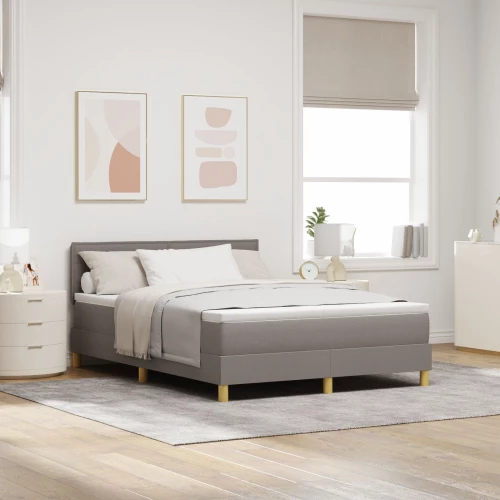 vidaXL Κρεβάτι με Στόχο και Στρώμα Ταυπέ 160x200 cm Υφάσματος