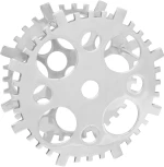 vidaXL Ράφι κρασιού Ασημί 15.4x5.5x15.4 ίντσες Αλουμίνιο