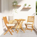 vidaXL Σετ Βεράντας 3 Τεμαχίων από Στερεό Ξύλο Ακακίας