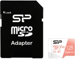 SILICON POWER κάρτα μνήμης microSDXC Superior, 128GB, C10 UHS-I U3 A1 V30