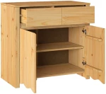 vidaXL Μπουφές "DRAMMEN" 79x43x75,5 εκ. Μασίφ Ξύλο Πεύκου