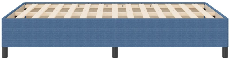 vidaXL Κρεβάτι Μπλε 140x200 εκ. από Σατέν Υφάσματος