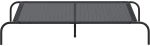 vidaXL Ανυψωμένο κρεβάτι σκύλου Μαύρο 130x80x20 cm Textilene ατσάλι