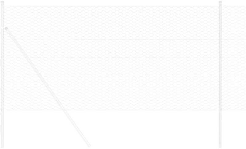 vidaXL Περίφραξη Εξαγώνων 0.5x10 μ Γαλβανισμένος Χάλυβας