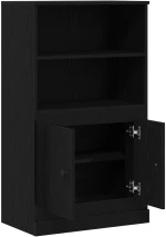 vidaXL Υψηλή ντουλάπα Μαύρη Δρυός 60x35.5x103.5 εκ. Επεξεργασμένο Ξύλο
